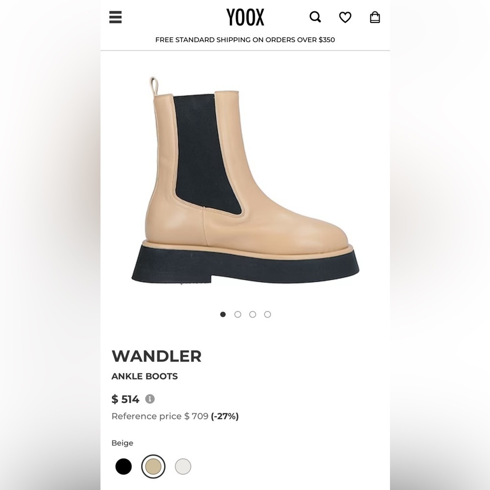 Wandler Rosa Lambskin Ankle Chelsea Boots - Picture 8 of 8